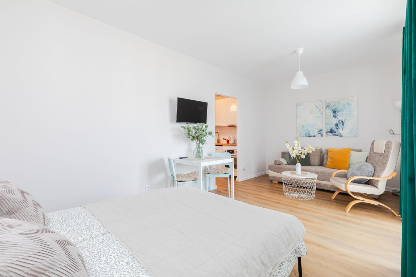 Superapart Wilenska Studio Z Parkingiem Warschau Kamer foto